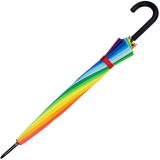 iX-brella long rainbow 16-color - Stockschirm 16-teilig mit Automatik Regenbogen