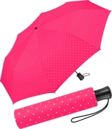 Mini-Taschenschirm Damen Flash Auf-Automatik - Dots pink