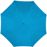 Mini-Taschenschirm Damen Flash Auf-Automatik - Dots hellblau