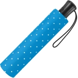 Mini-Taschenschirm Damen Flash Auf-Automatik - Dots hellblau