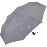 Mini-Taschenschirm Damen Flash Auf-Automatik - Dots grau