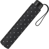 Super Mini Damen Taschenschirm Flash manual - Dots schwarz