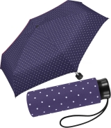 Ultra Mini Taschenschirm Damen Regenschirm Flash - Dots...