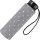 Ultra Mini Taschenschirm Damen Regenschirm Flash - Dots grau