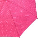 Flash Damen Stockschirm gro&szlig; stabil mit Automatik - Dots pink