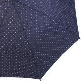 Flash Damen Stockschirm groß stabil mit Automatik - Dots tiefviolett