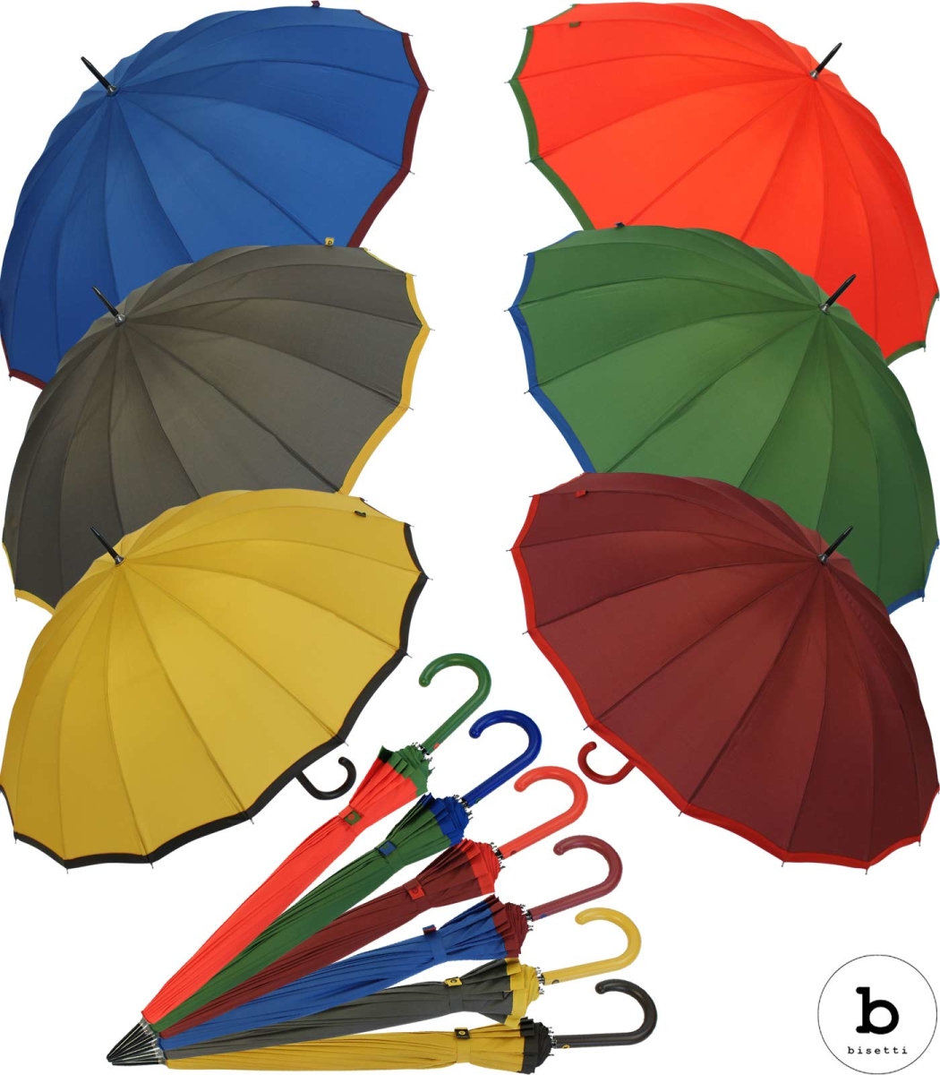 Damen Herren Automatischer Regenschirm XL Freizeit 105cm groß stabil grau