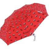 Bisetti Taschenschirm Regenschirm f&uuml;r Damen klein leicht - Eyes
