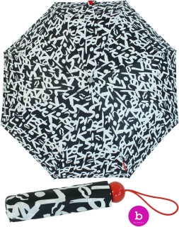 Bisetti Taschenschirm Regenschirm für Damen klein leicht...