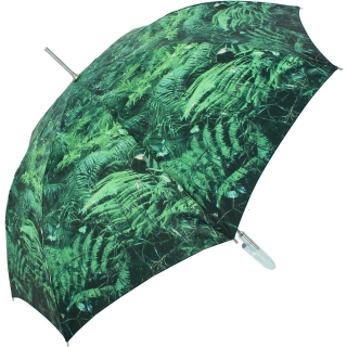 M&P Damen Regenschirm Long stabil Automatik Fotografico - Farn