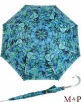 M&P Damen Regenschirm Long stabil Automatik Fotografico - Eukalyptus