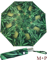 M&P Damen Taschenschirm Regenschirm stabil Auf-Zu-Automatik Fotografico - Ananas