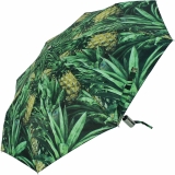 M&P Damen Taschenschirm Regenschirm stabil Auf-Zu-Automatik Fotografico - Ananas