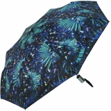 M&amp;P Damen Taschenschirm Regenschirm stabil Auf-Zu-Automatik Fotografico - Palme