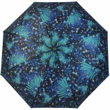 M&amp;P Damen Taschenschirm Regenschirm stabil Auf-Zu-Automatik Fotografico - Palme