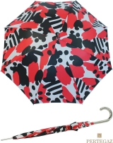 Eleganter Damen Stockschirm mit Automatik von PERTEGAZ - Artwork red