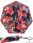 Edler Damen Vollautomatik-Taschenschirm von PERTEGAZ mit Chromgriff - Artwork red