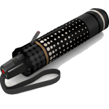 Knirps Regenschirm Fiber T2 Duomatic - Rain Dots Black