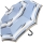 Knirps Damen Automatik Stockschirm Fog Opal
