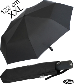 iX-brella full class 122cm XXL Damen-Herren Taschenschirm mit Auf-Zu-Automatik schwarz
