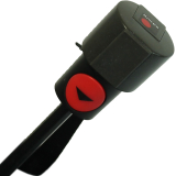 Knirps Regenschirm Fiber T1 Automatik - Sturmsicher Karo rot