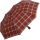 Knirps Regenschirm Fiber T1 Automatik - Sturmsicher Karo rot