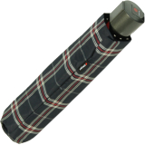 Knirps Regenschirm Fiber T1 Automatik - Sturmsicher Karo blau