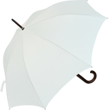RS-Regenschirm Holzstock groß stabil für Damen und Herren mit Automatik weiß