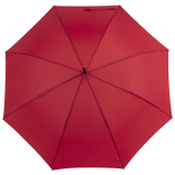 RS-Regenschirm Holzstock groß stabil für Damen und Herren mit Automatik rot
