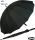iX-brella leichter 16-teiliger Golf-Partnerschirm - XXL mit Softgriff einfarbig schwarz