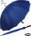 iX-brella leichter 16-teiliger Fiberglas Golf-Partnerschirm - XXL mit Softgriff einfarbig blau