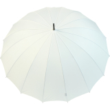 iX-brella leichter 16-teiliger Golf-Partnerschirm - XXL mit Softgriff einfarbig weiß