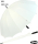 iX-brella leichter 16-teiliger Golf-Partnerschirm - XXL mit Softgriff einfarbig wei&szlig;