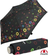 Doppler Mini Taschenschirm Havanna sturmfest leicht -...