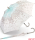 Esprit Damen Stockschirm Long Automatik bedruckt - Butterfly kiss aqua grau-aqua
