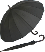 Herren Regenschirm LONDON 16tlg. schwarz