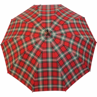 Doppler Manufaktur Herren - 229,00 Kastanie Karo € Schirm Regenschirm rot