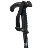 Gastrock Gehstock Teleskopstock mit Stoßdämpfer Vario-Combi-Antishock, schwarz