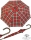 Doppler Manufaktur Regenschirm Kastanie Stützschirm - Karo rot