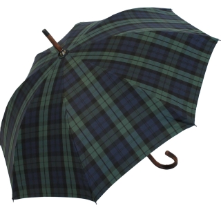 Regenschirm Doppler € Kastanie blau Karo Manufaktur grün, 219,00 Stützschirm