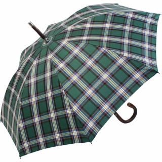 Doppler Manufaktur Regenschirm Kastanie Stützschirm - Karo grün weiss,  219,00 € | Taschenschirme