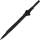 iX-brella Full-Fiber Golfschirm XXL 130cm leicht sturmfest mit Softgriff schwarz