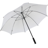 iX-brella Full-Fiber Golfschirm XXL 130cm leicht sturmfest mit Softgriff weiß