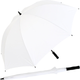 iX-brella Full-Fiber Brautschirm XXL 130 cm sturmfest leicht mit Softgriff weiß