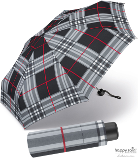 Ultra Mini Taschenschirm Petito klein leicht windfest - checks black