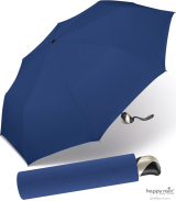 Taschenschirm Damen Auf-Zu Automatik Easymatic leicht stabil windfest - blue
