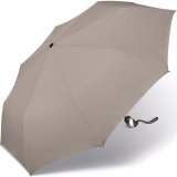 Taschenschirm Damen Auf-Zu Automatik Easymatic leicht stabil windfest - taupe
