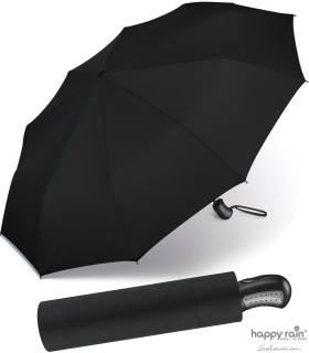 Taschenschirm Auf-Zu Automatik Gents Easymatic leicht stabil windfest - black