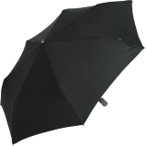 Knirps Regenschirm Slim Duomatic - klein und leicht mit Auf-Zu Automatik - black