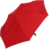 Knirps Regenschirm Slim Duomatic - klein und leicht mit Auf-Zu Automatik - red